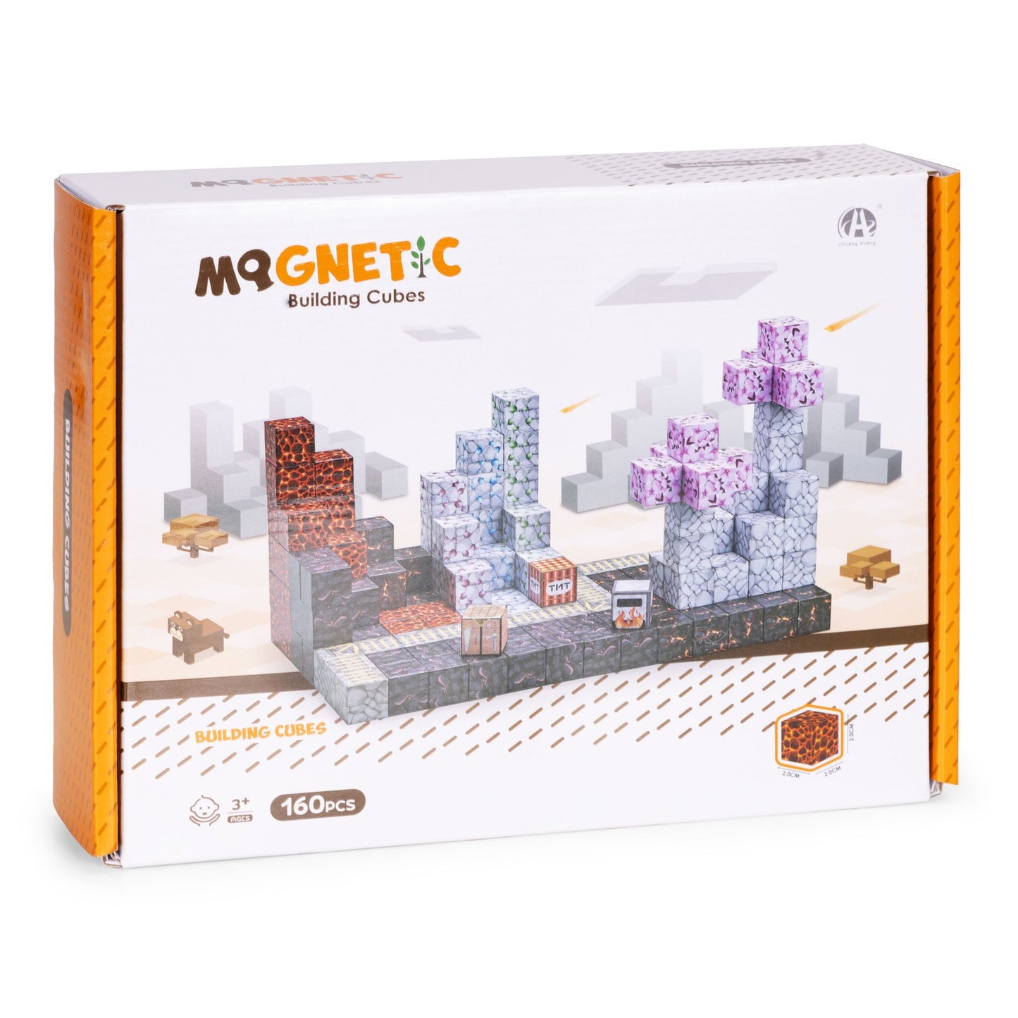Magnetic Building Blocks Set for Kids, 160 Pieces