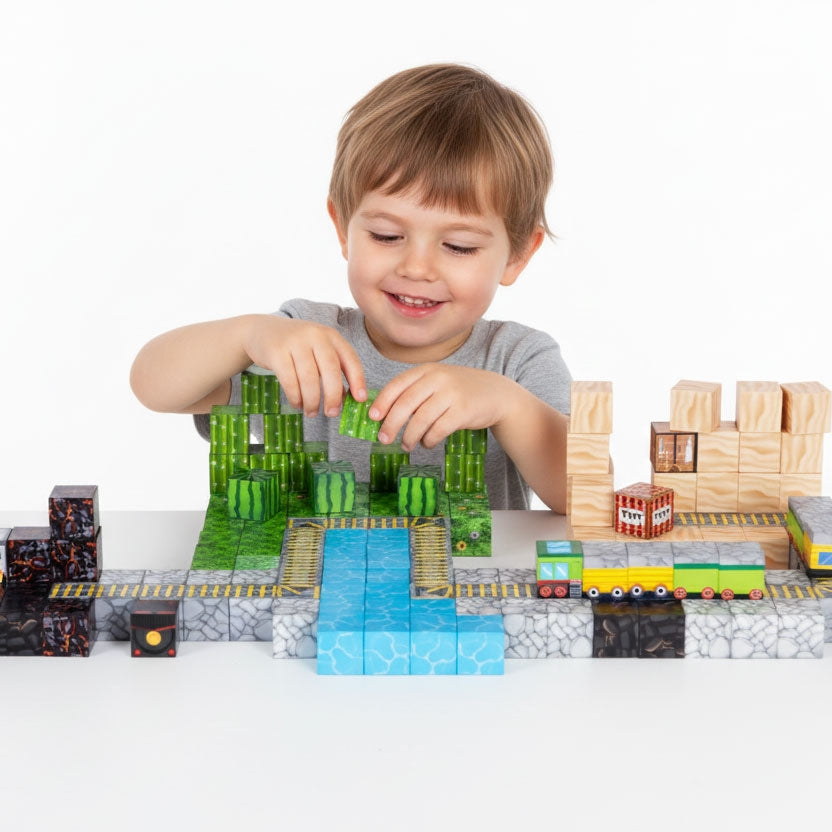 Magnetic Building Blocks Set for Kids, 169 Pieces