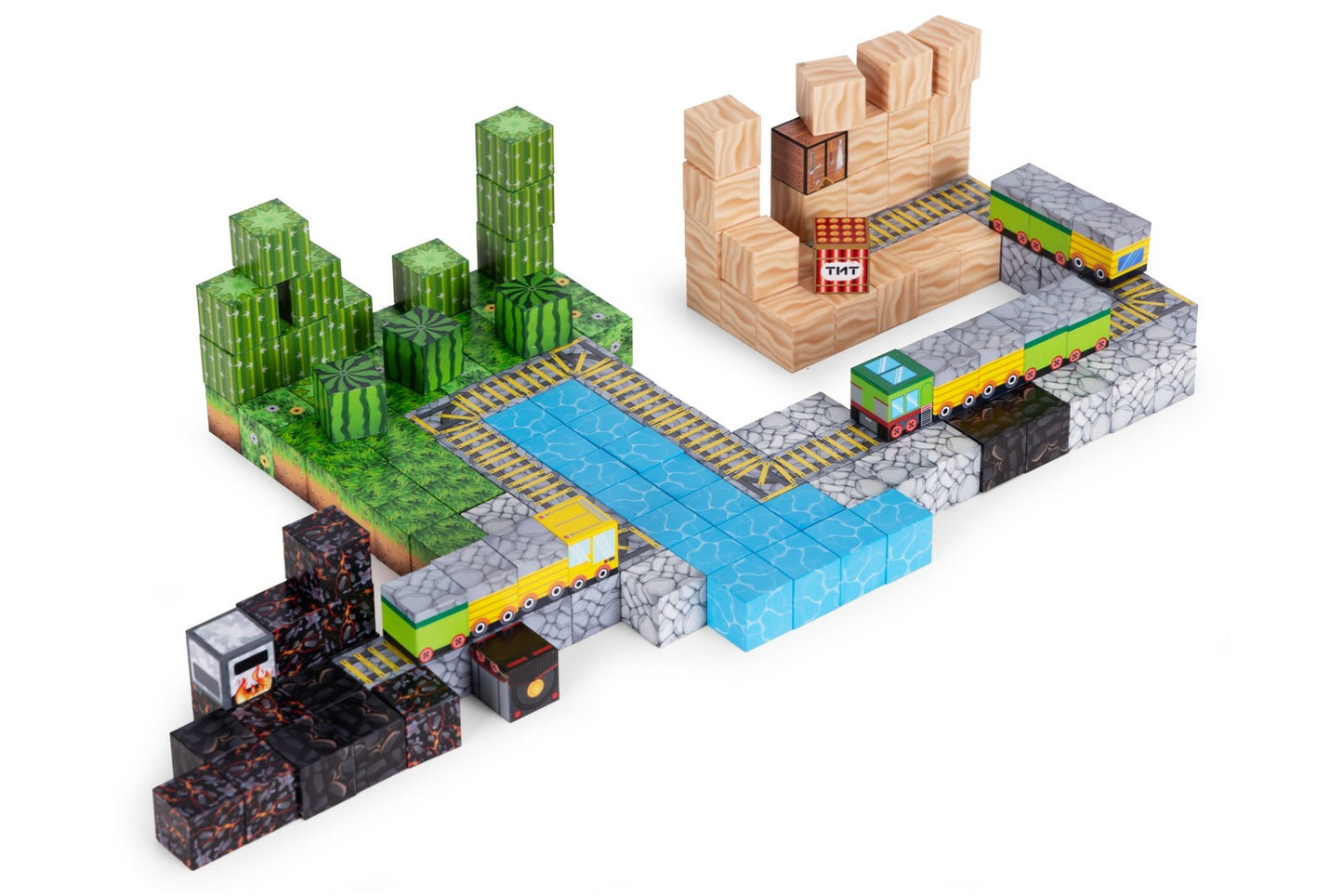 Magnetic Building Blocks Set for Kids, 169 Pieces