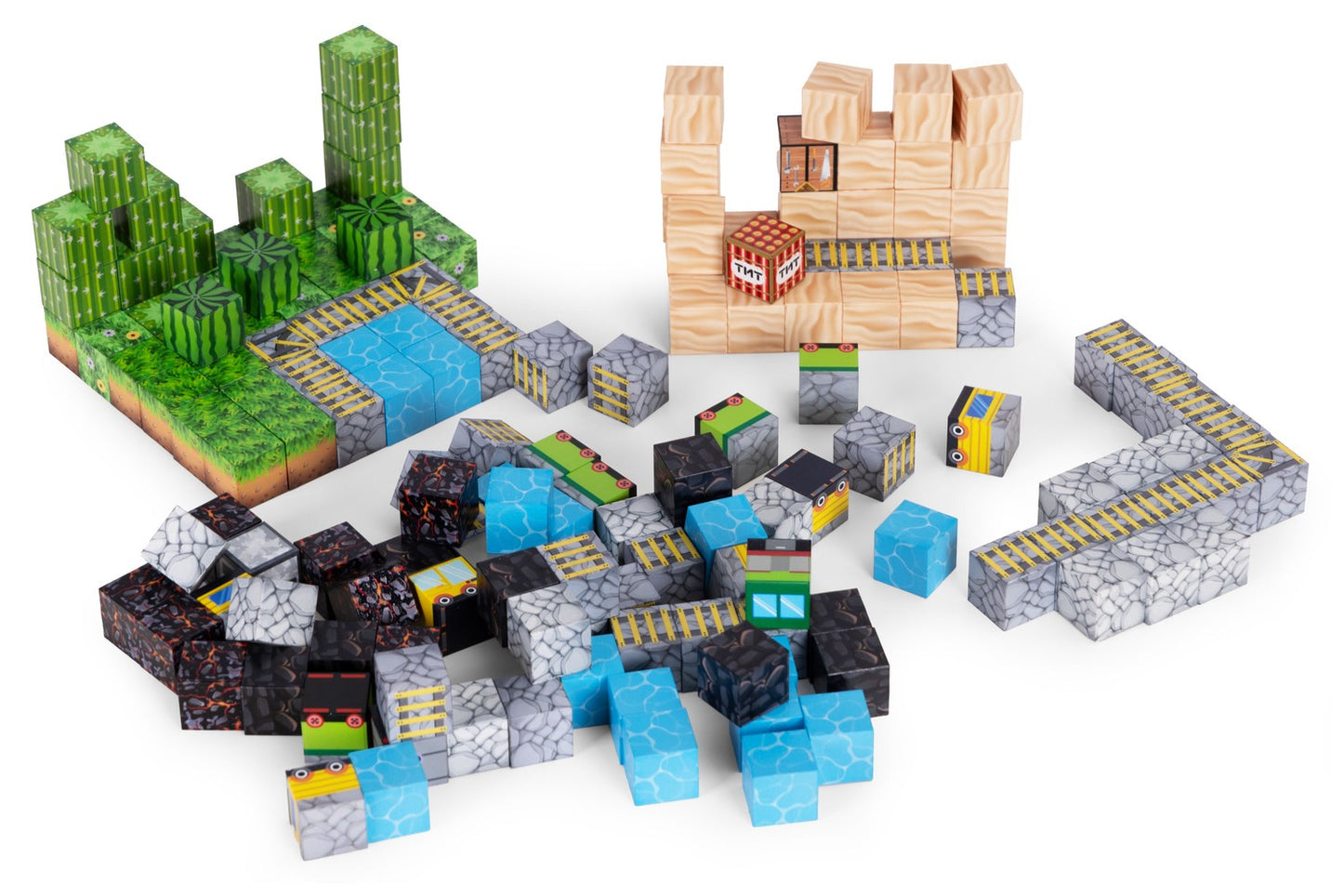 Magnetic Building Blocks Set for Kids, 169 Pieces