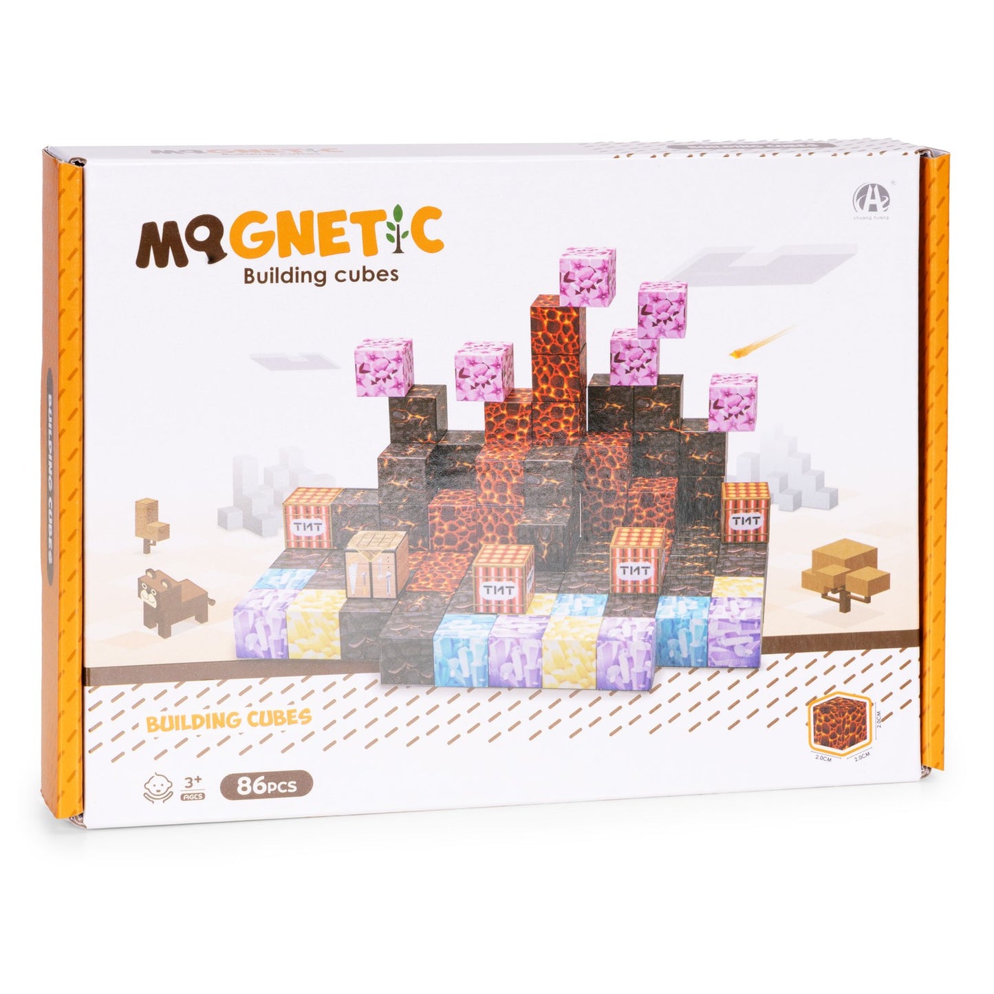 Magnetic Building Blocks Set for Kids, 86 Pieces