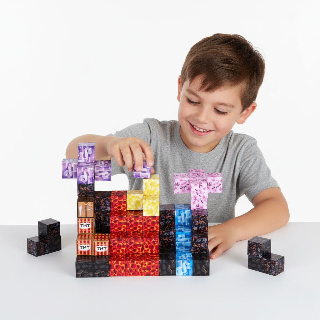 Magnetic Building Blocks Set for Kids, 86 Pieces