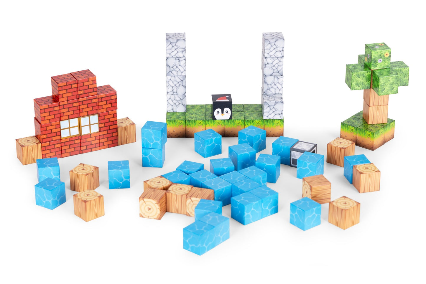 Magnetic Building Blocks Set for Kids, 87 Pieces