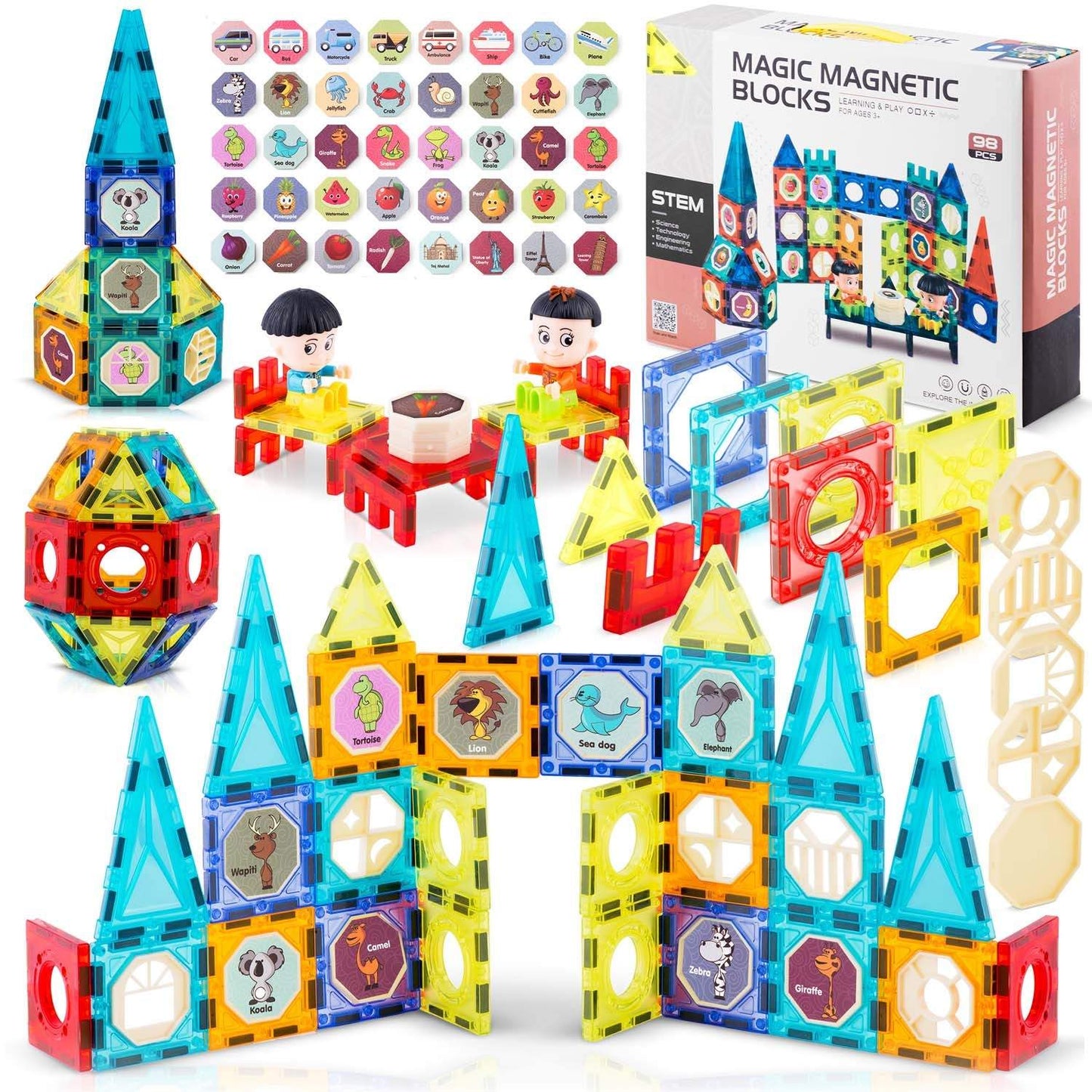 Magnetic Building Blocks Tower RK-768 Ricokids