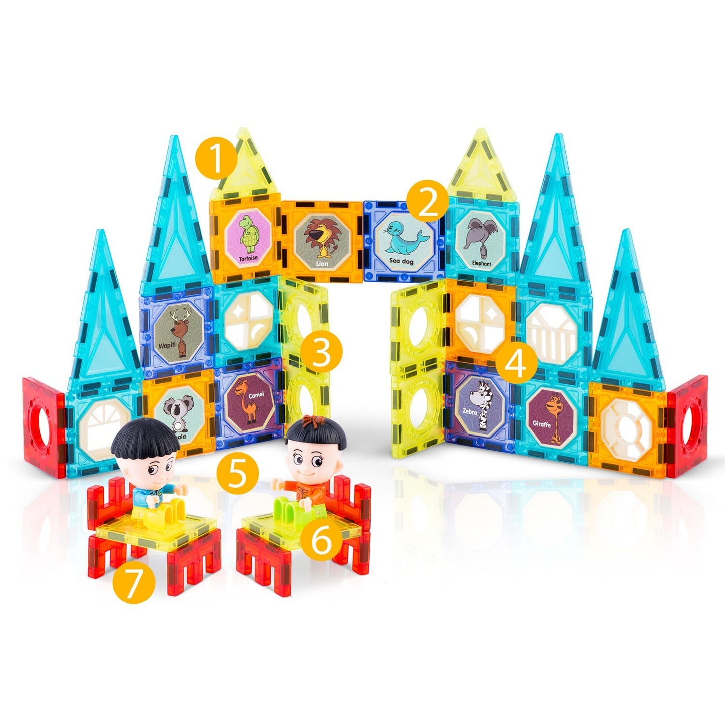 Magnetic Building Blocks Tower RK-768 Ricokids