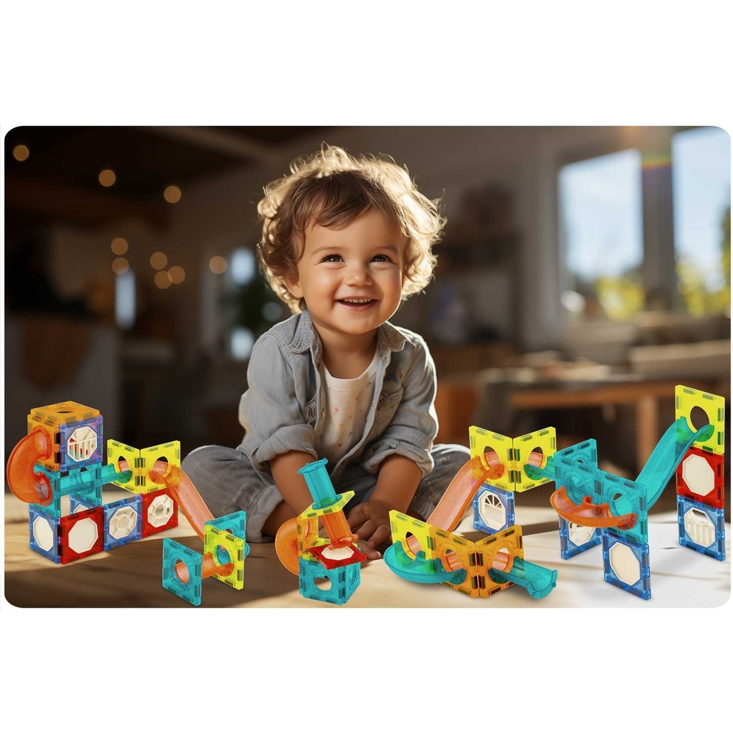 Magnetic Building Blocks with LED lighting RK-763 Ricokids