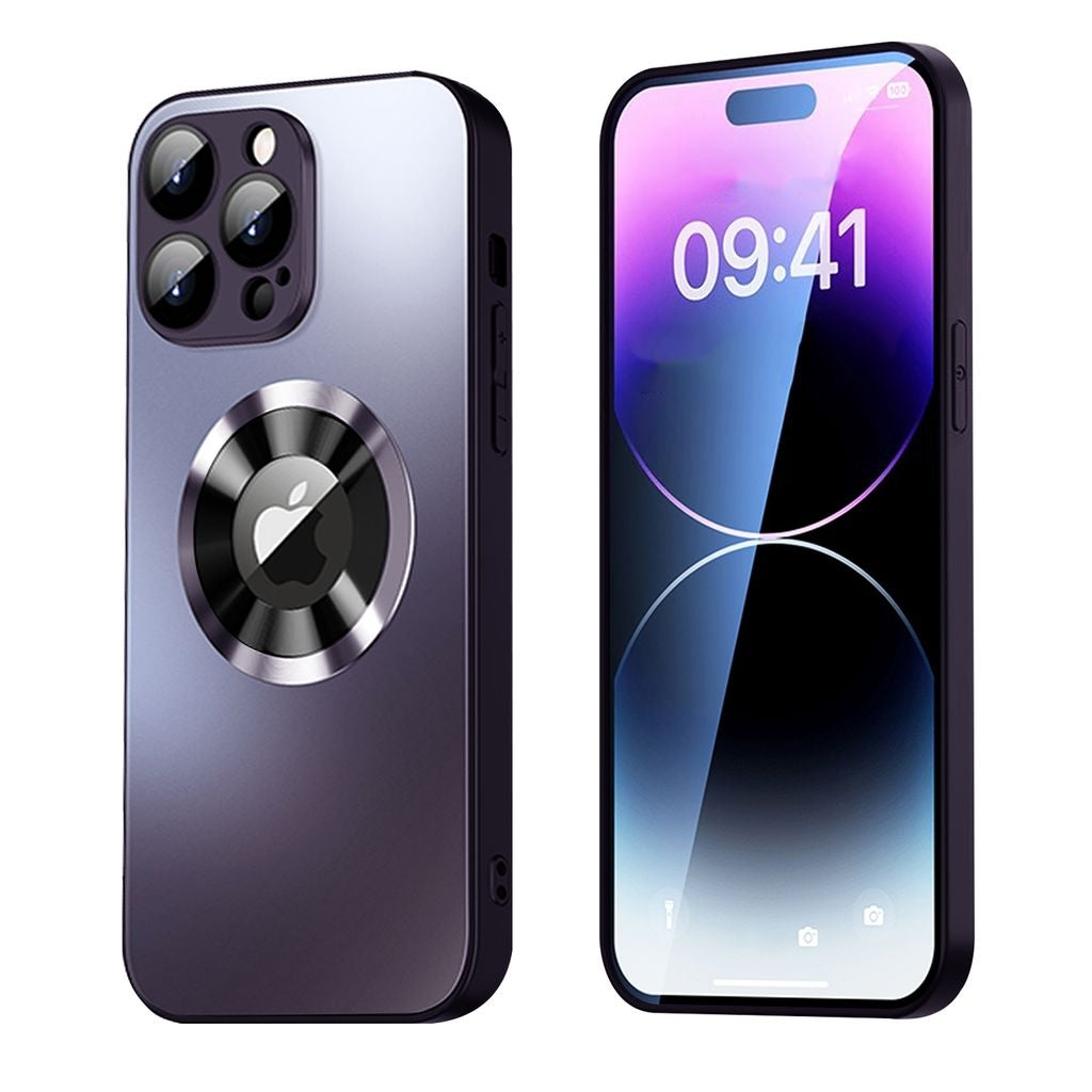 Magnetic Case iPhone 15 Pro Max case with lens protection - Black