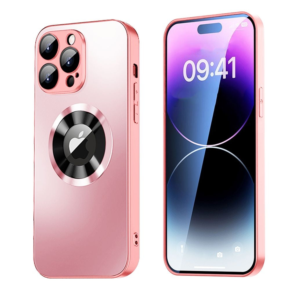 Magnetic Case iPhone 15 Pro Max case with lens protection - Pink