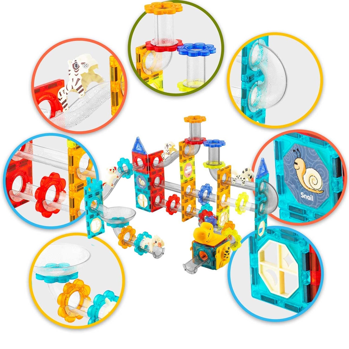 Magnetic Dinosaur Blocks with Slide RK-764 Ricokids