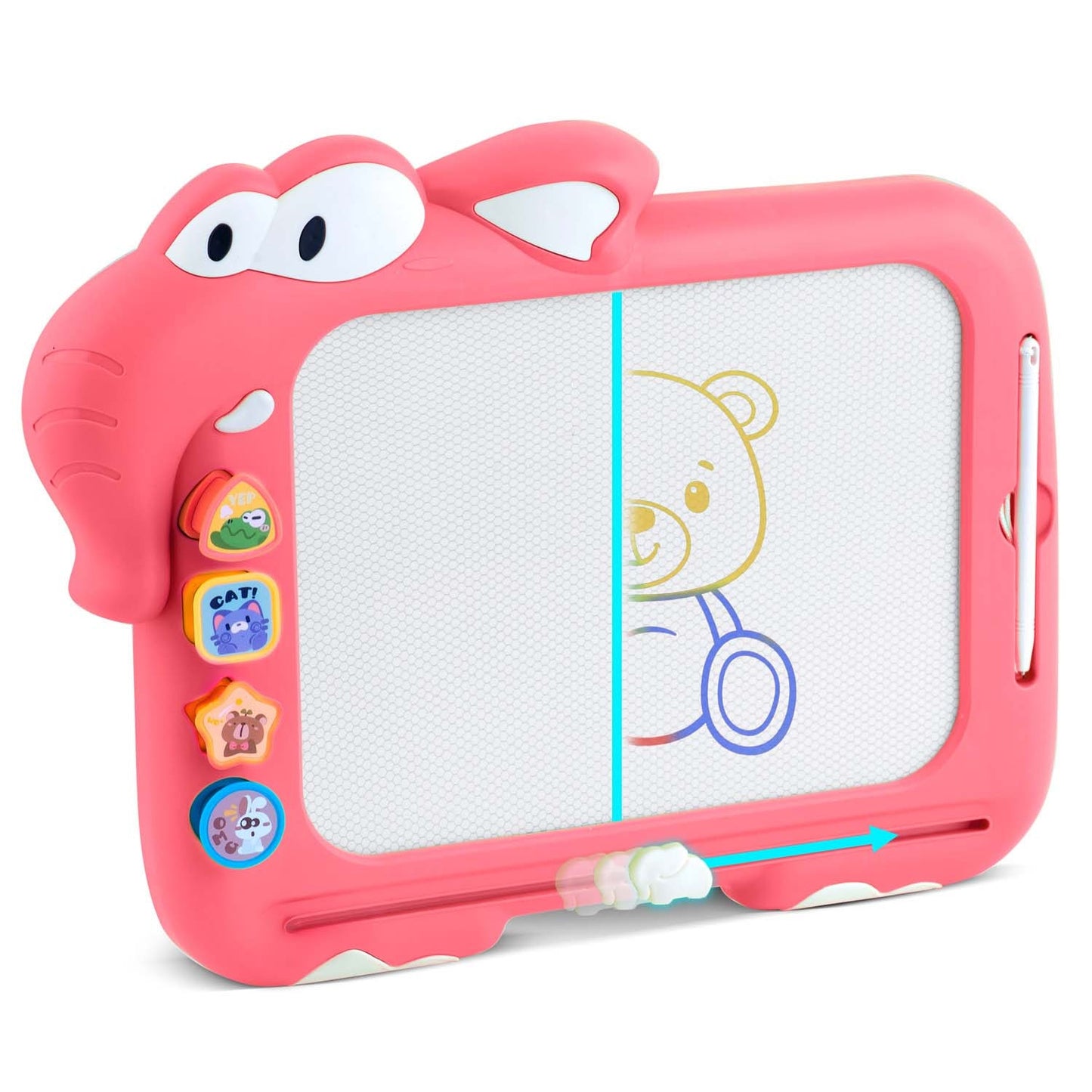 Magnetic Drawing Board & Tangram Table for Kids