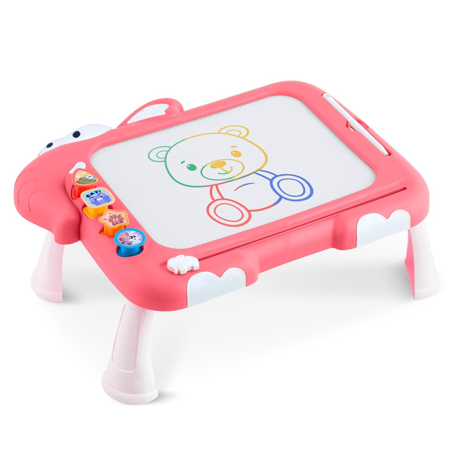Magnetic Drawing Board & Tangram Table for Kids