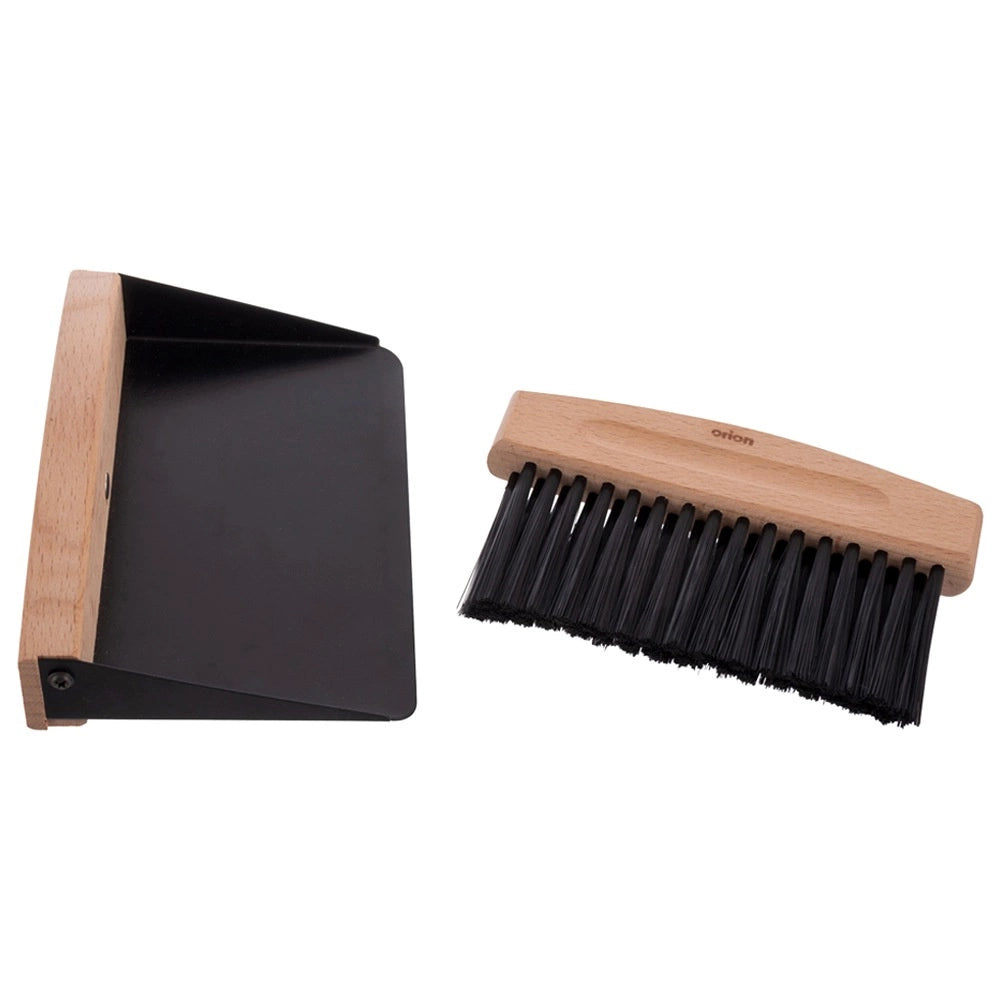 Magnetic Dustpan and Brush Set, Metal & Wood, 2-Piece