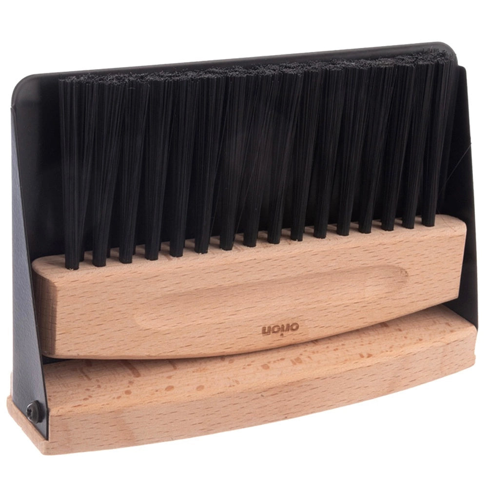 Magnetic Dustpan and Brush Set, Metal & Wood, 2-Piece