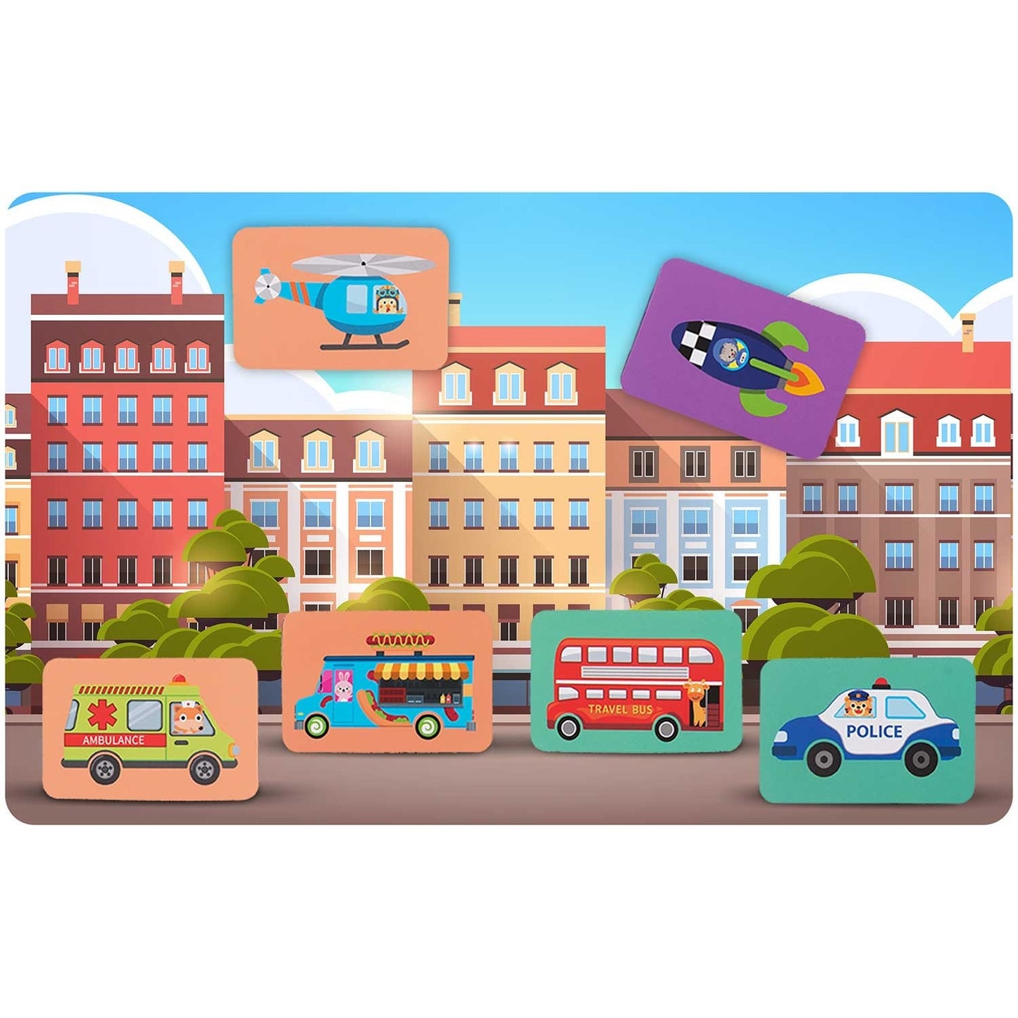 Magnetic Puzzle Book - Vehicles RK-770