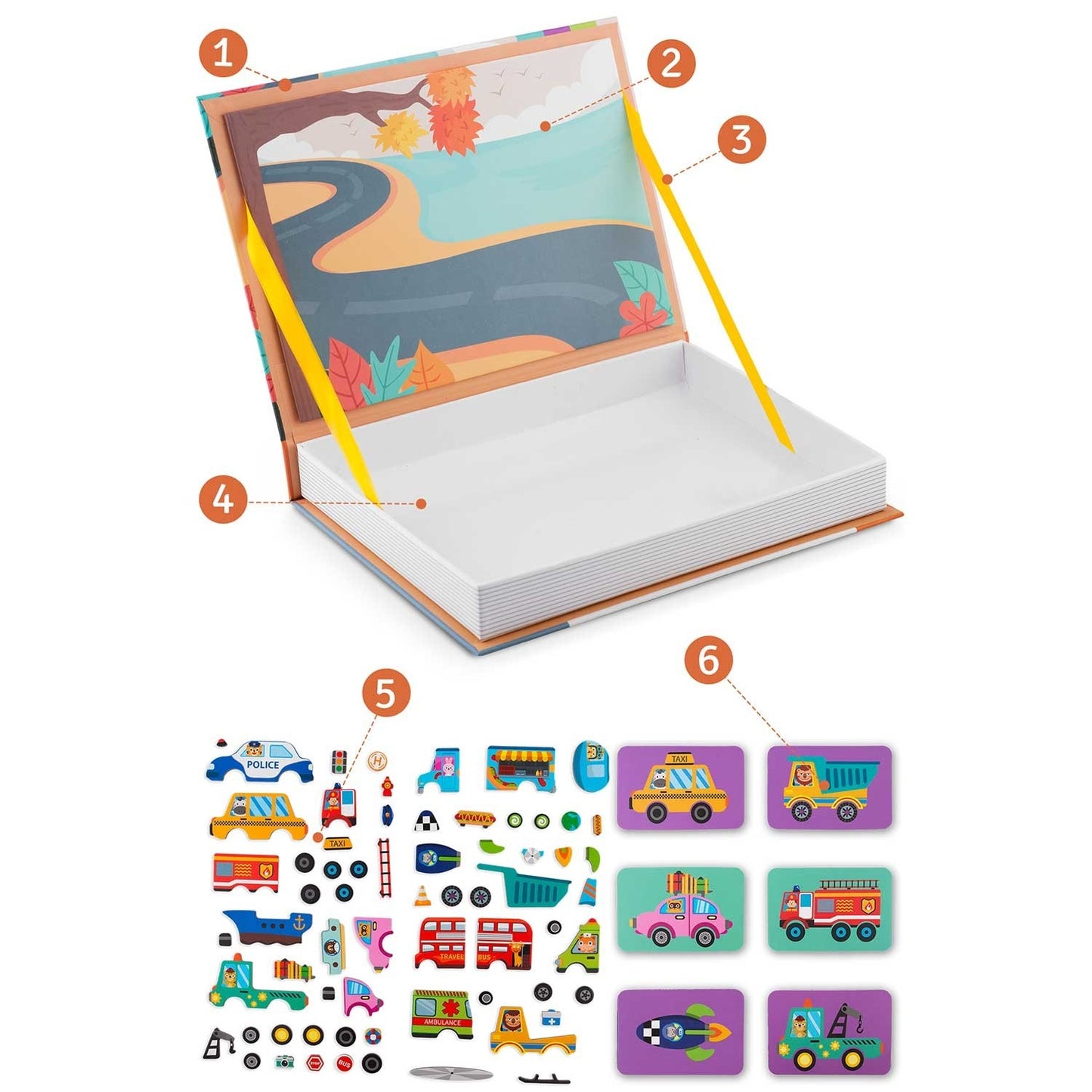 Magnetic Puzzle Book - Vehicles RK-770