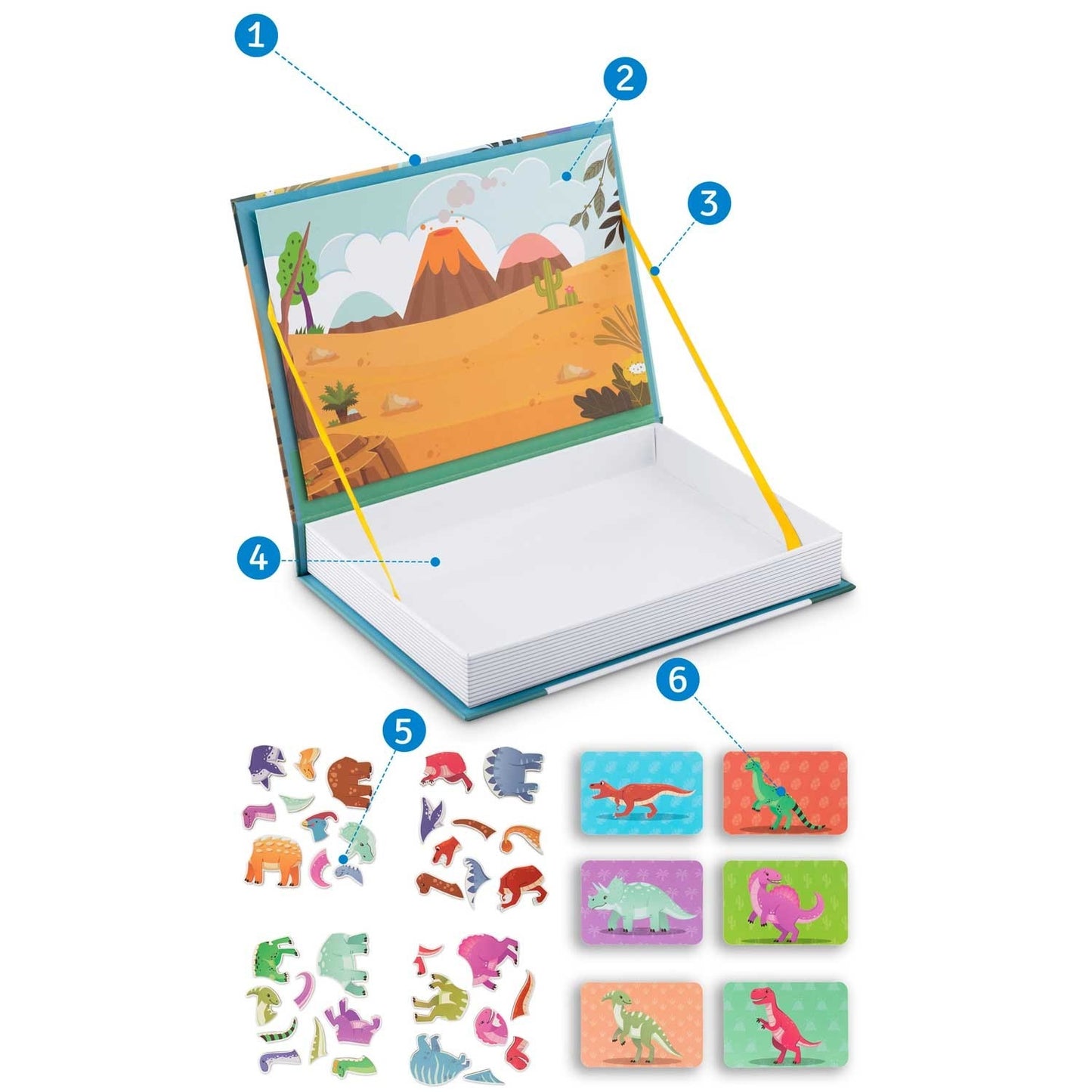 Magnetic Puzzle Book with Dinosaurs RK-770