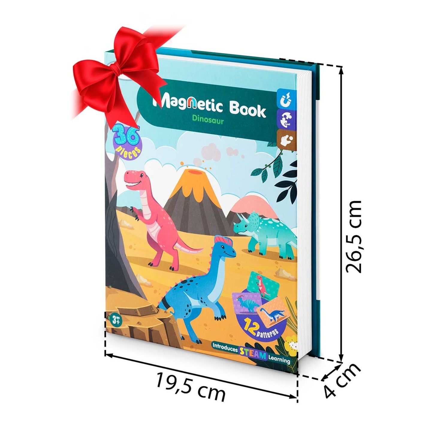 Magnetic Puzzle Book with Dinosaurs RK-770