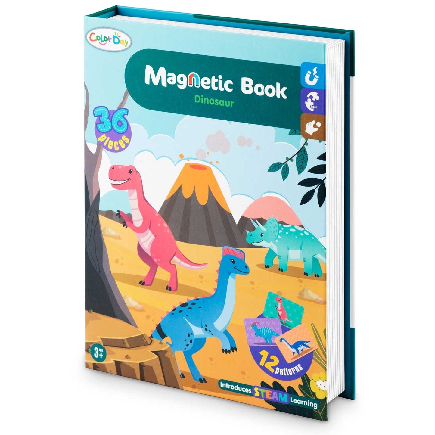 Magnetic Puzzle Book with Dinosaurs RK-770
