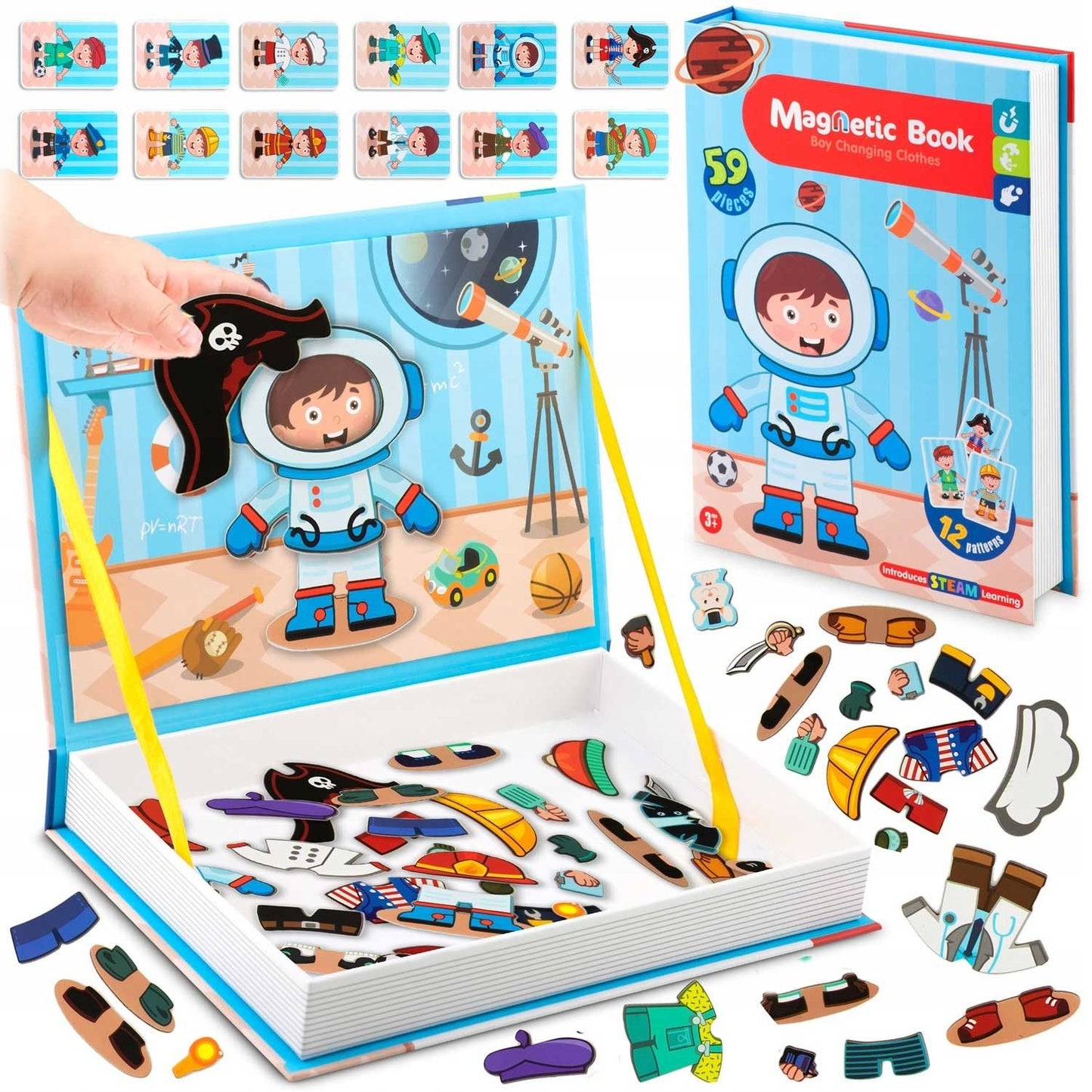 Magnetic Puzzle Book with Dress Up Dolls RK-770