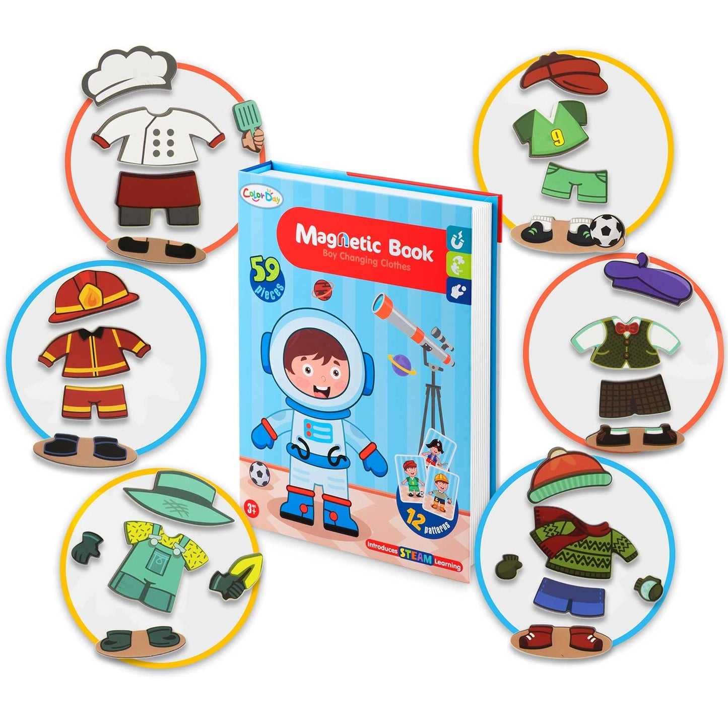 Magnetic Puzzle Book with Dress Up Dolls RK-770