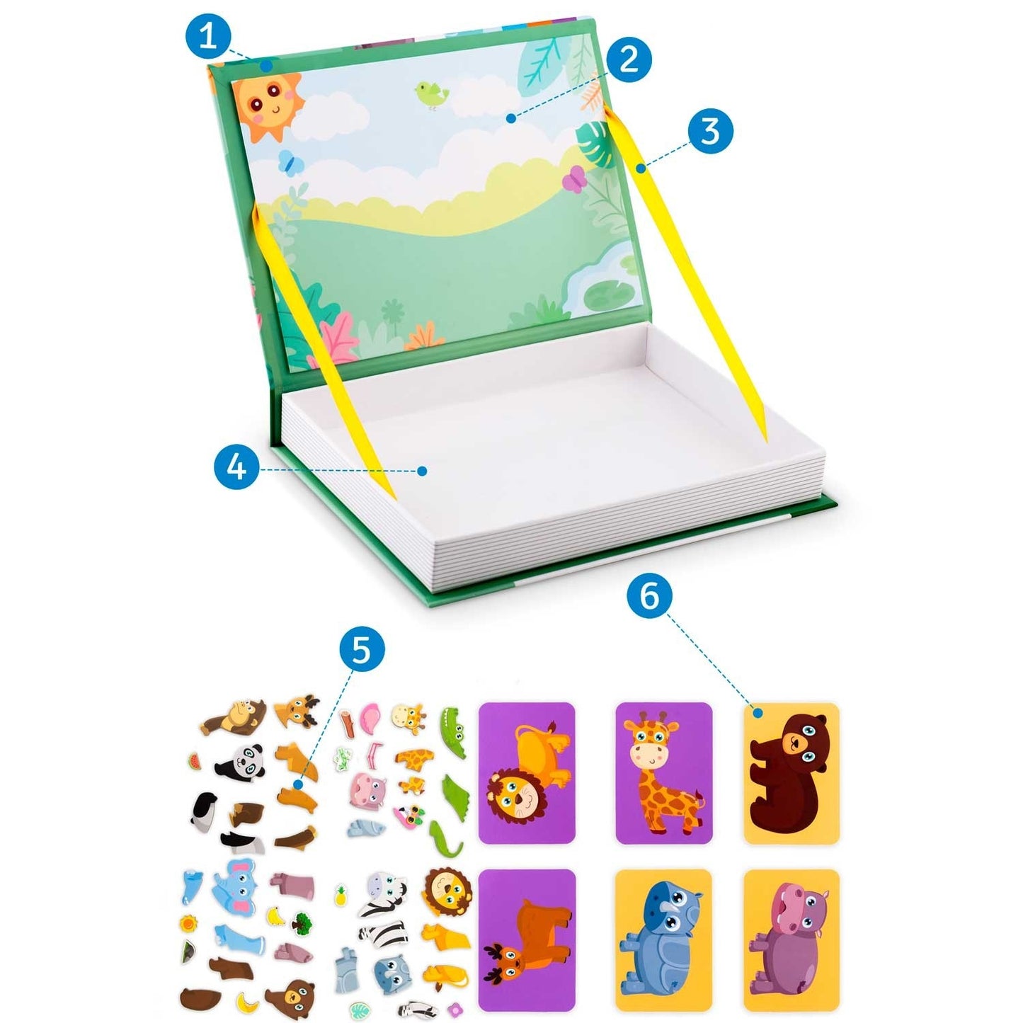 Magnetic book puzzle Animals RK-770