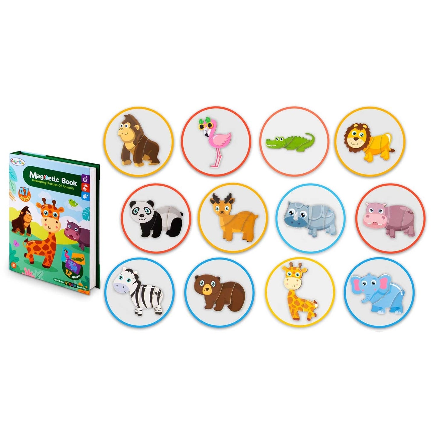 Magnetic book puzzle Animals RK-770