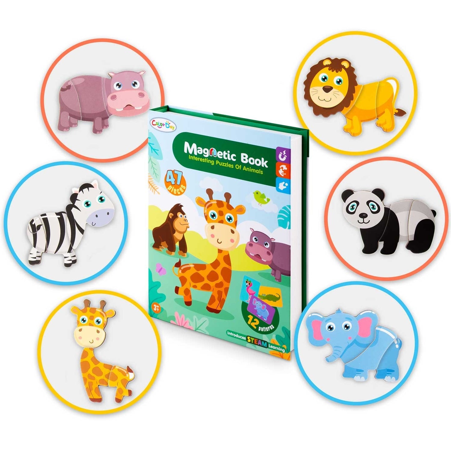 Magnetic book puzzle Animals RK-770