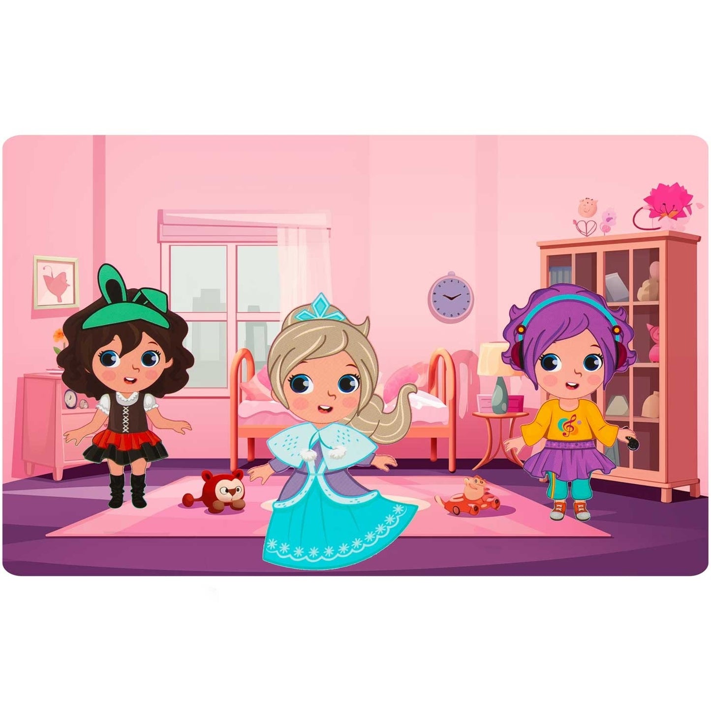 Magnetic book puzzle girl's wardrobe RK-770