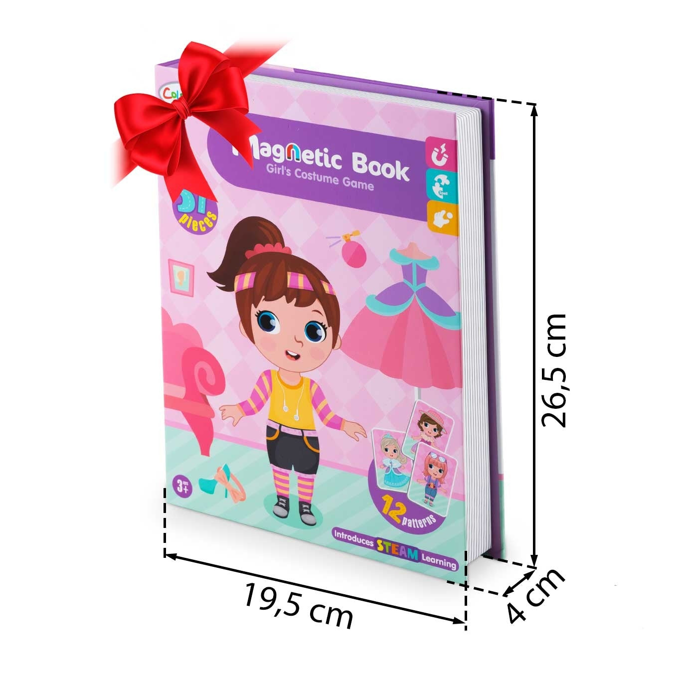 Magnetic book puzzle girl's wardrobe RK-770