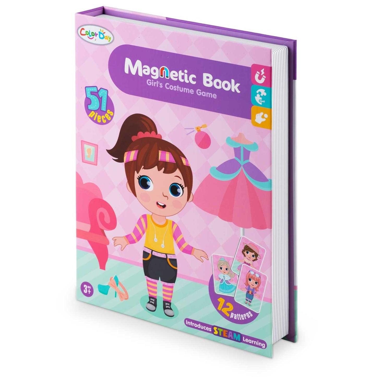 Magnetic book puzzle girl's wardrobe RK-770