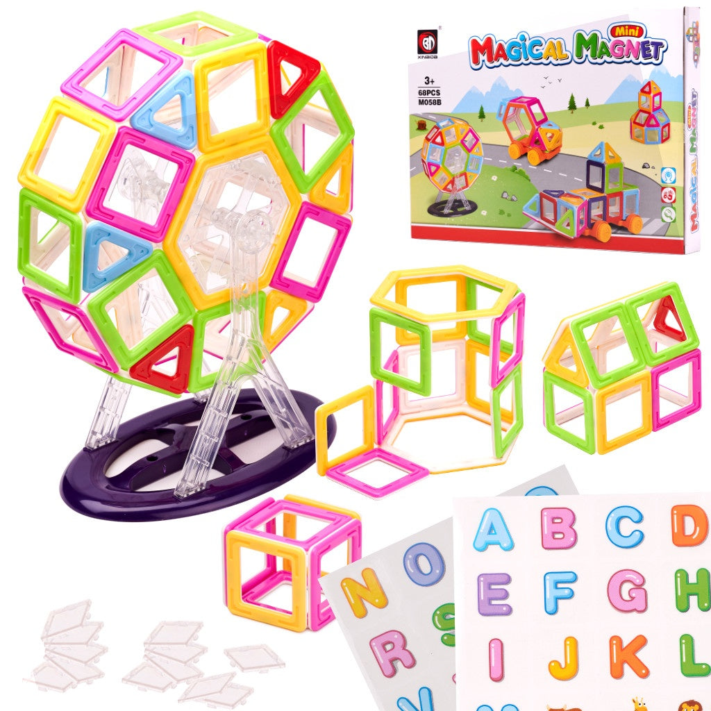 Magnetic bricks MAGICAL MAGNET MINI 68 SETS 3+