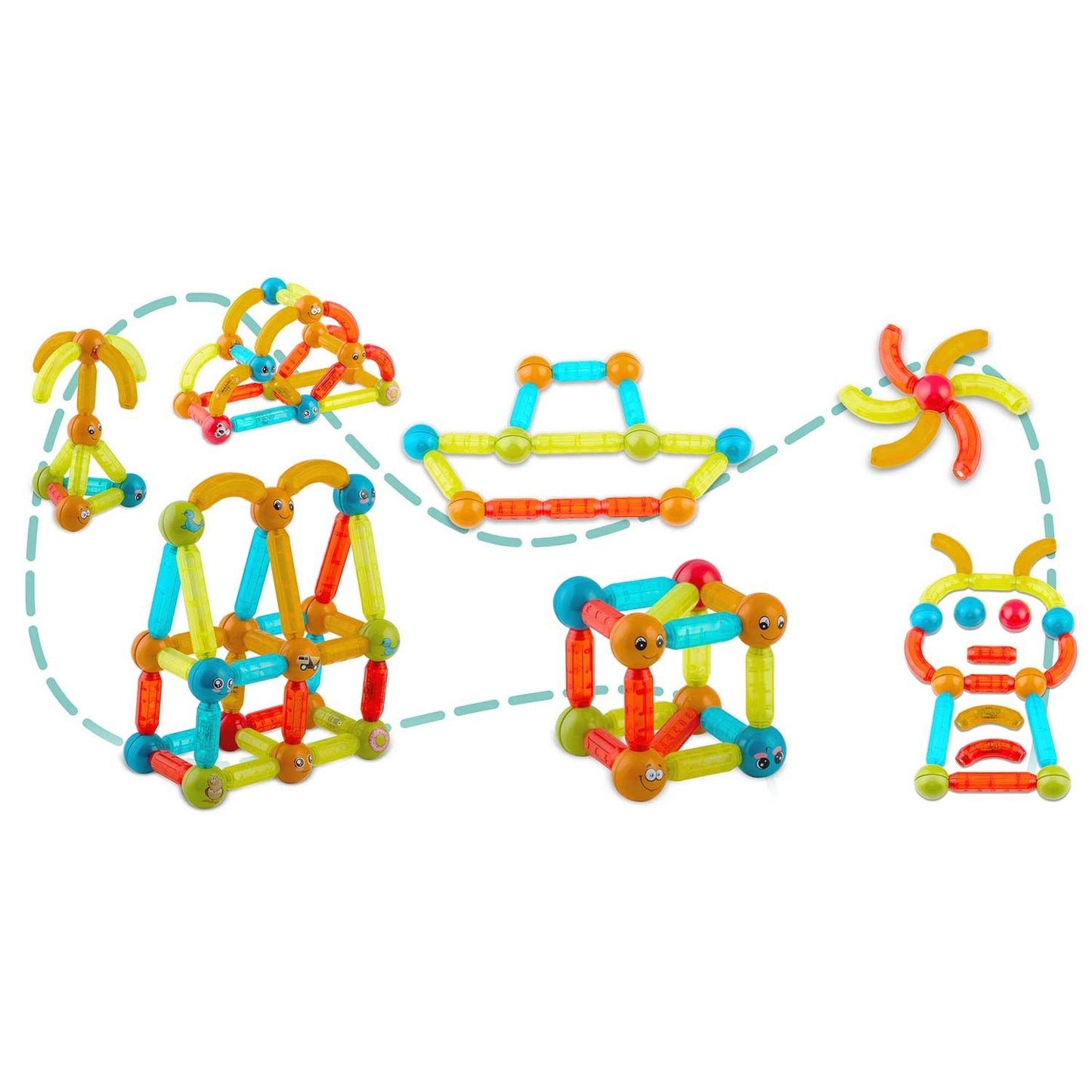 Magnetic building blocks with LED lighting RK-767 from Ricokids
