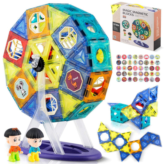 Magnetic building blocks with carousel RK-769 Ricokids