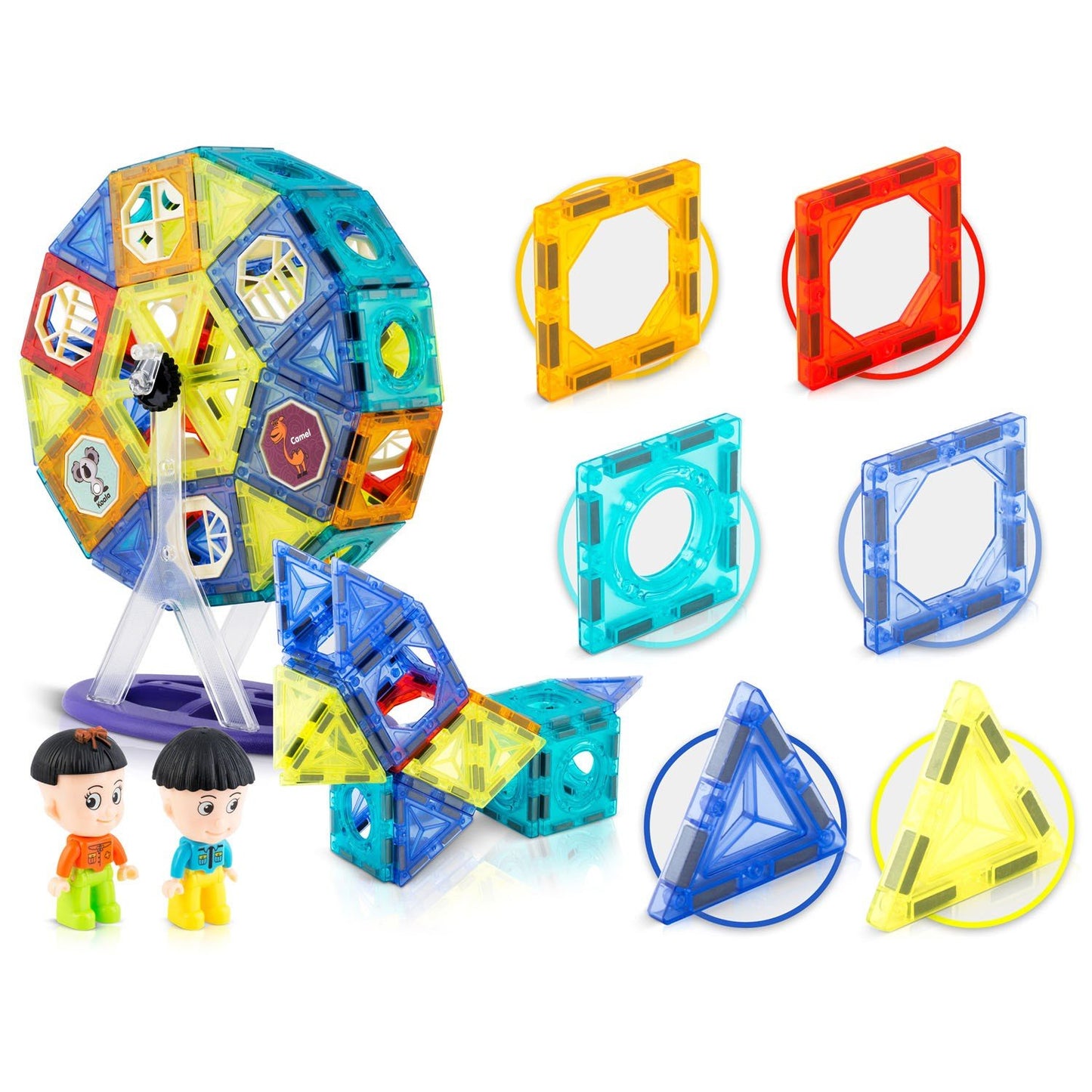 Magnetic building blocks with carousel RK-769 Ricokids