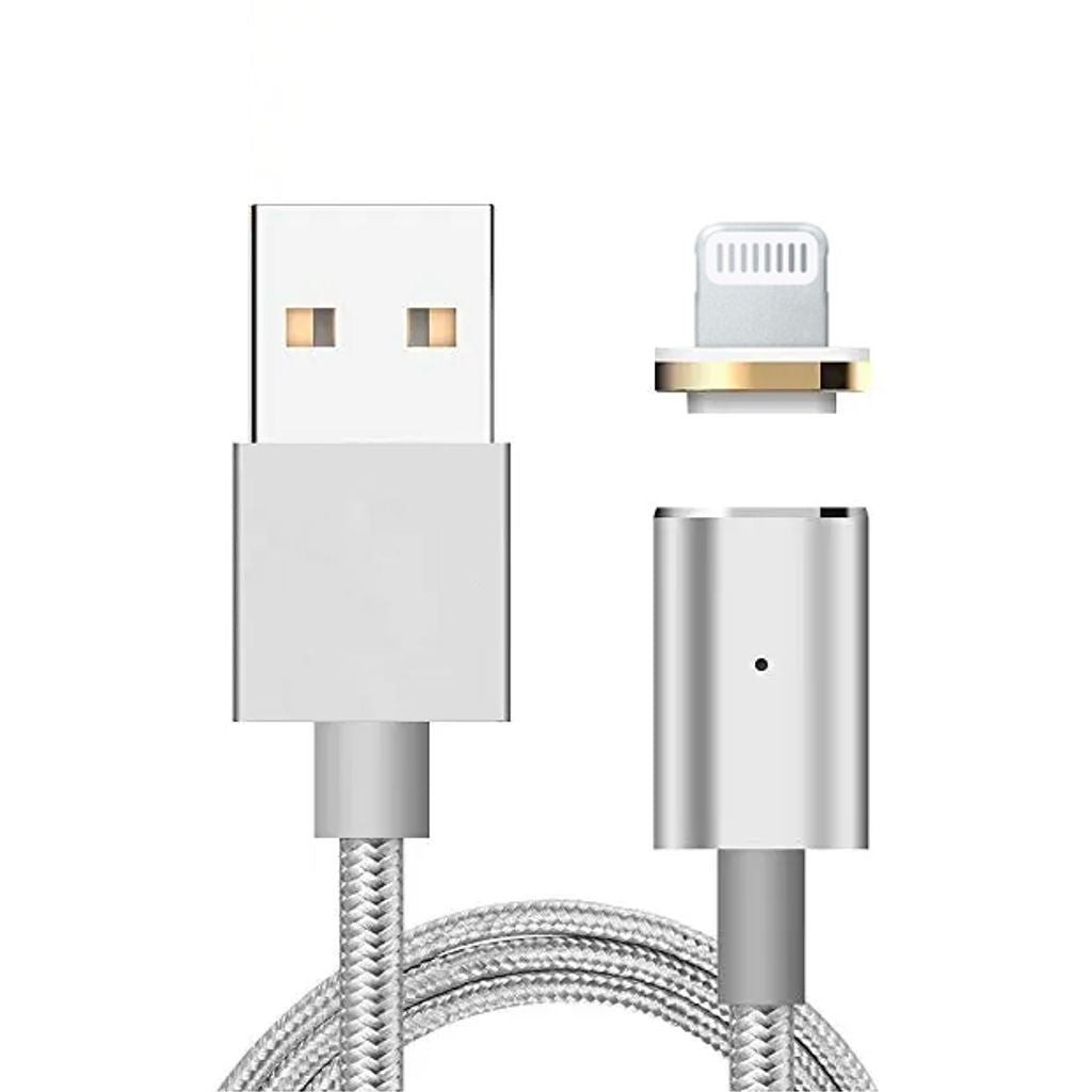 Magnetic cable Lightning 2.4A, 1m - Silver