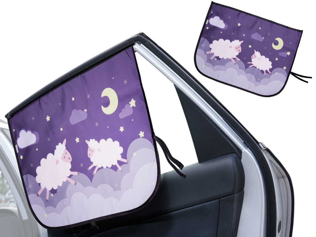 Magnetic curtain car window protector sheep