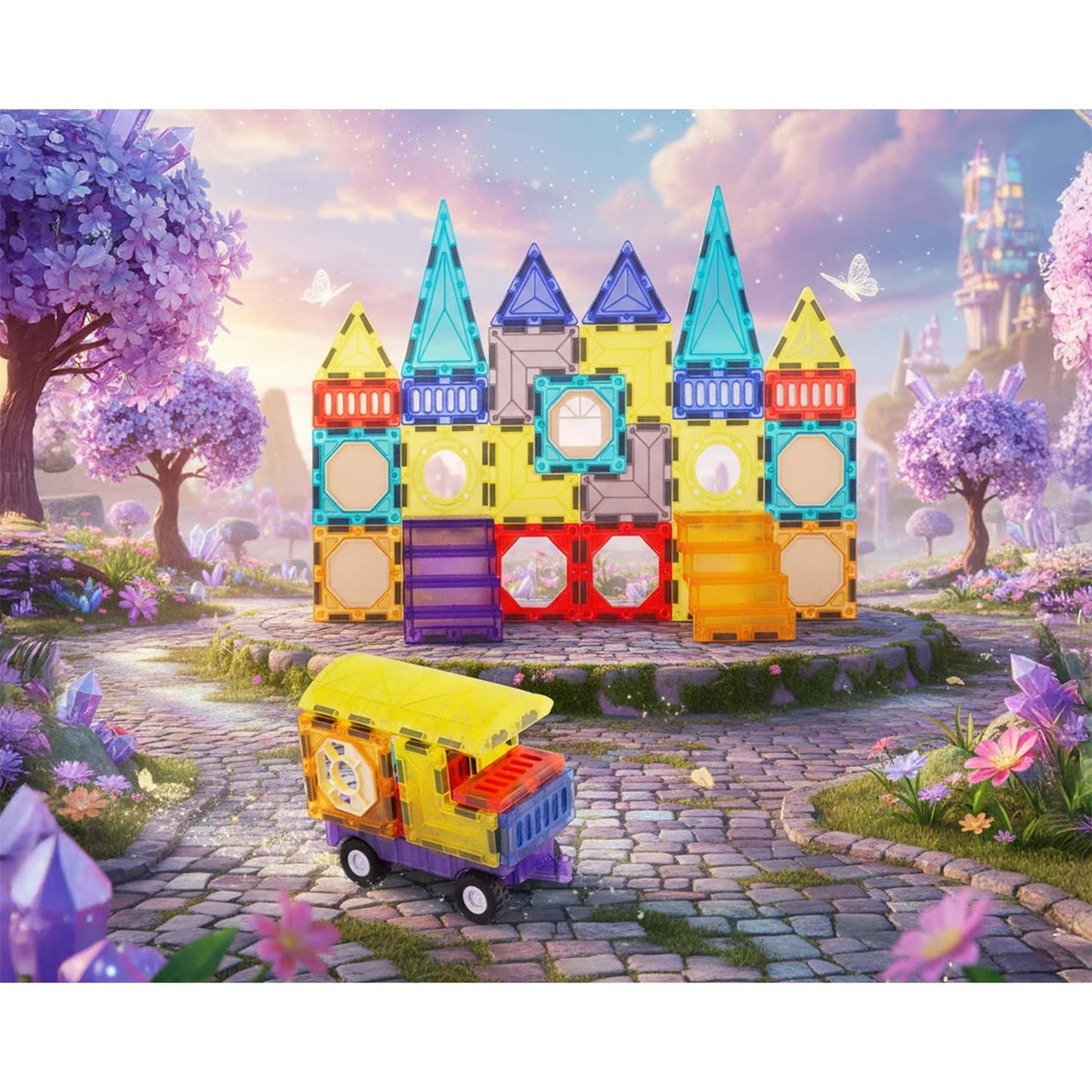 Magnetic educational construction blocks 71 pcs RK-782 Ricokids