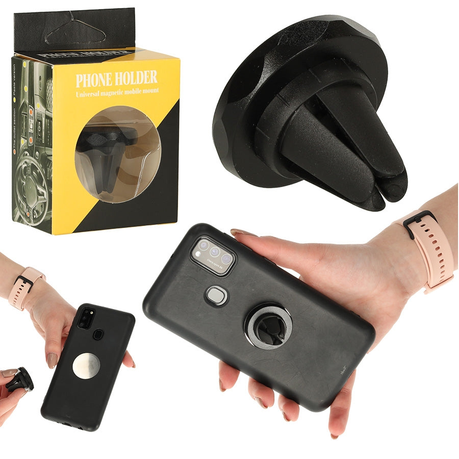 Magnetic phone holder black