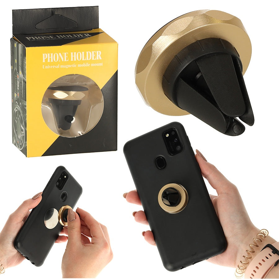 Magnetic phone holder gold