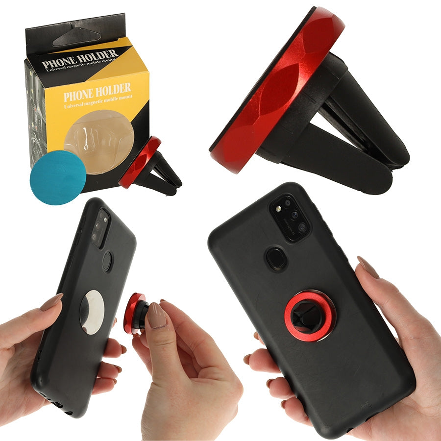 Magnetic phone holder red