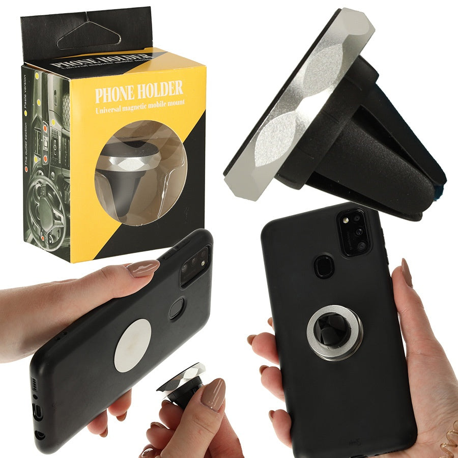 Magnetic phone holder silver