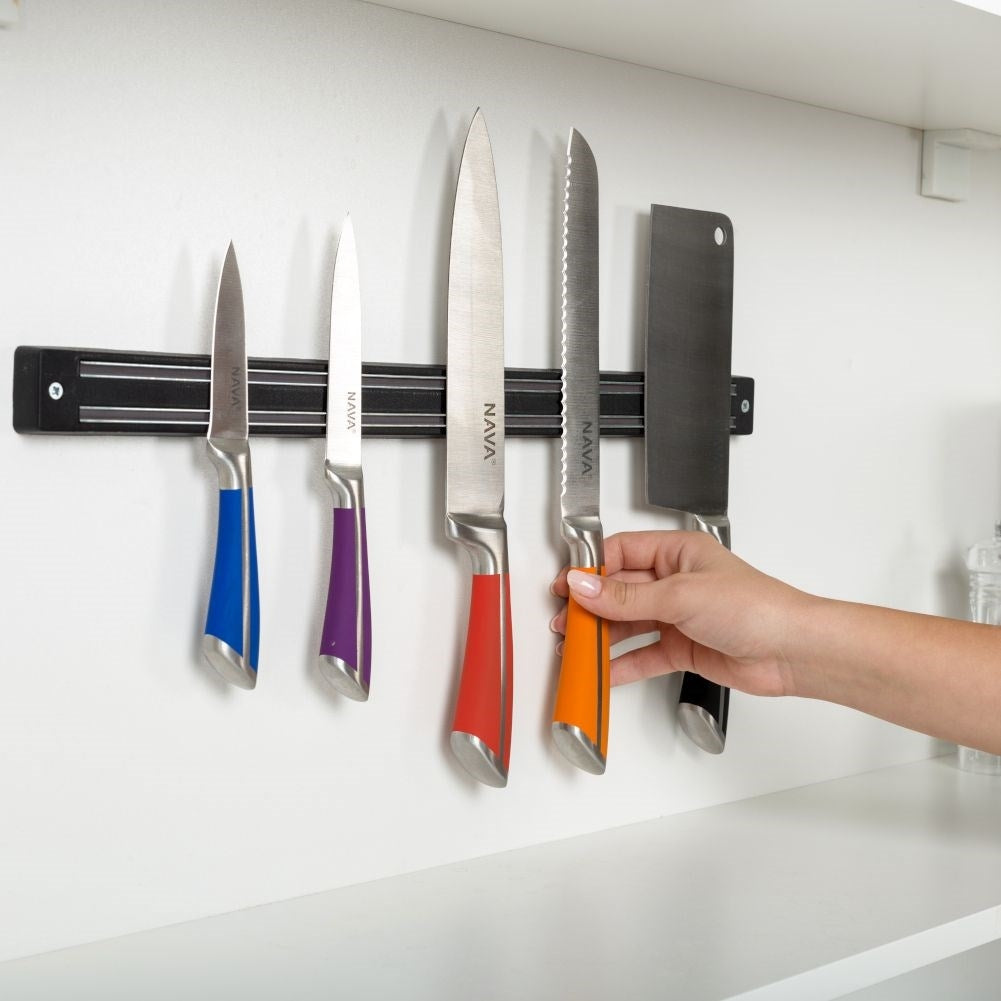 Magnetic strip for Organized Storage of Kitchen Utensils
