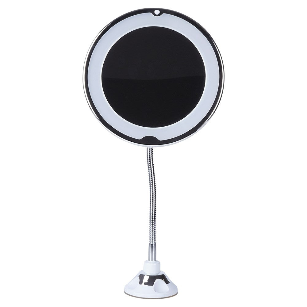 Magnifying Makeup Mirror LED with Flexible Mount and Suction Cup