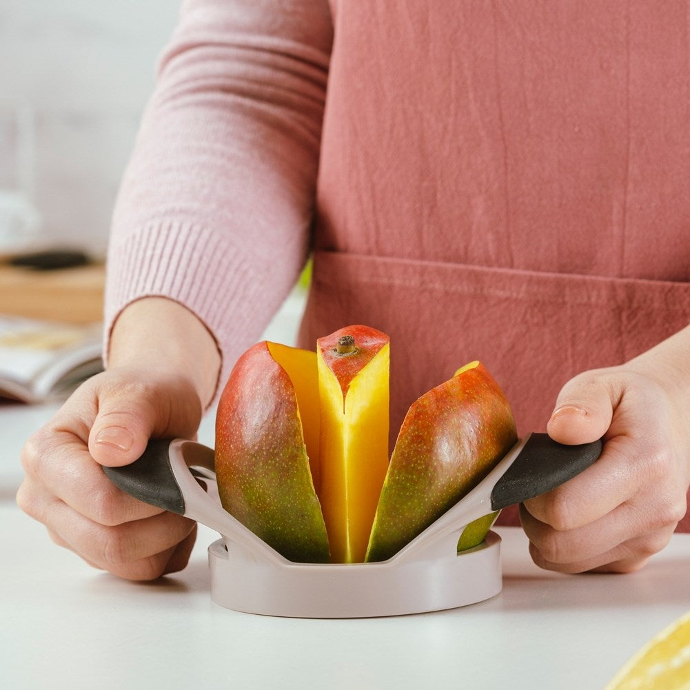 Mango Slicer in Plastic and Stainless Steel