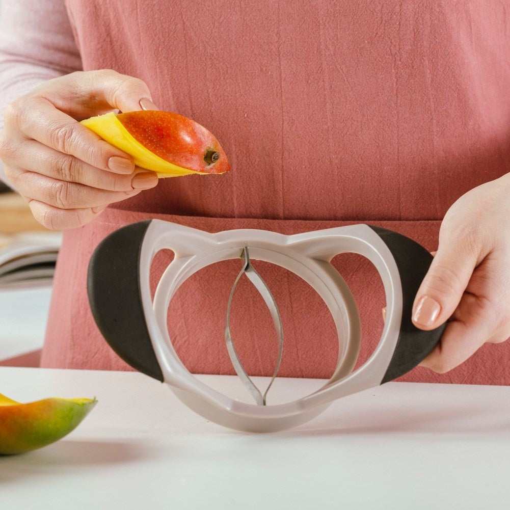 Mango Slicer in Plastic and Stainless Steel