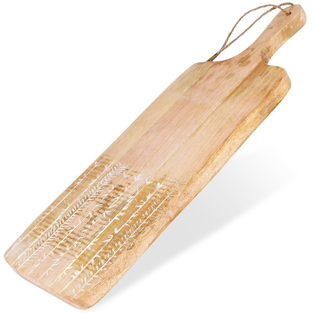 Mango Wood Cutting Board & Serving Tray with Handle