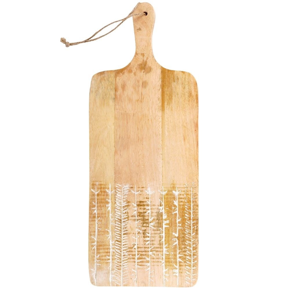Mango Wood Cutting Board & Serving Tray with Handle
