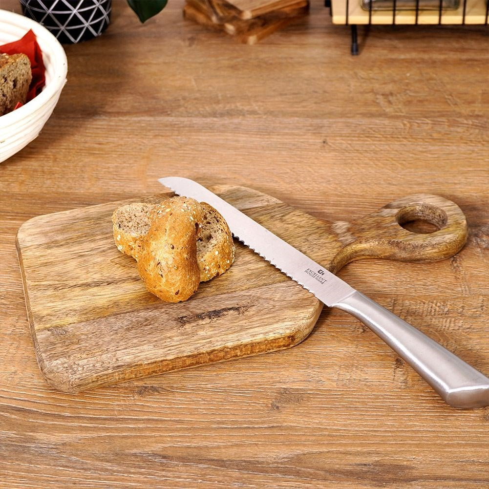 Mango Wood Cutting Board with Handle and Hanging Cord