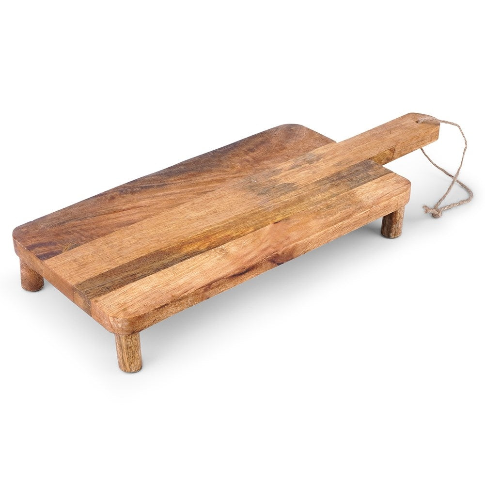Mango Wood Cutting Board with Legs - Stylish and Practical