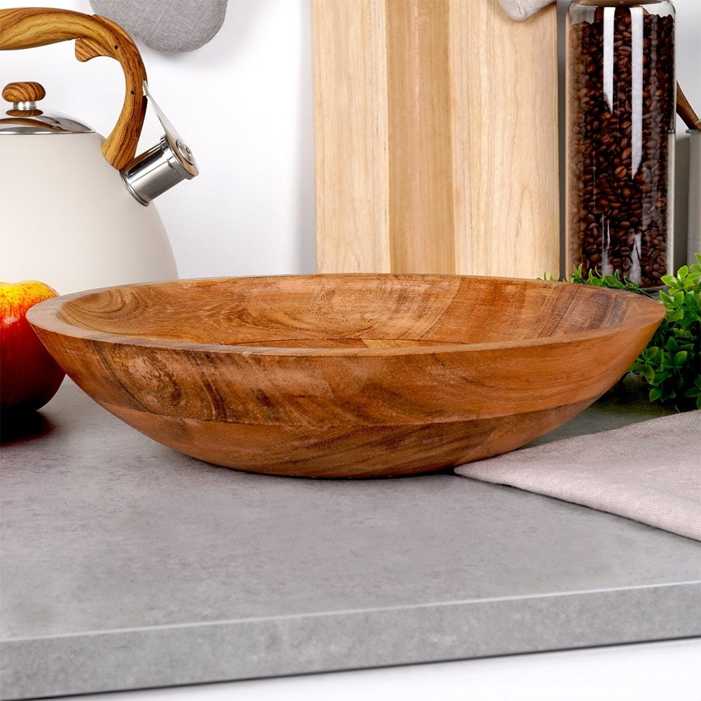 Mango wood bowl: Perfect for Fruit and Serving
